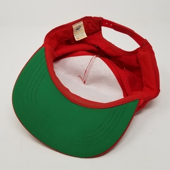 Vintage Grondin Snapback Trucker Hat Rope Patch Mesh Maine Construction Red - Picture 6 of 13